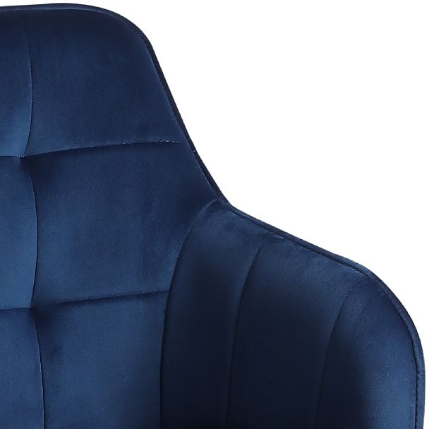 Барное поворотное кресло Мони К, Confetti blue/белый - Вид 9