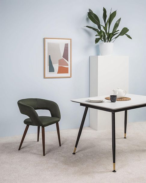 Кресло Hugs тёмно-зеленый/т.орех - Вид 17