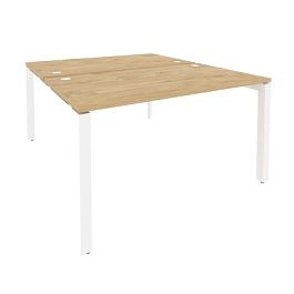 Onix Рабочая станция на П-образном м/к O.MP-D.RS-2.3.8 Тиквуд светлый/Белый металл 1380*1635*750 - Фото предпросмотра