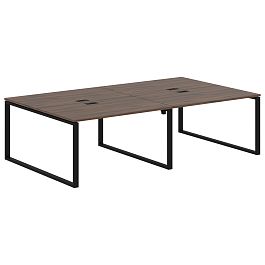 Стол 4-х местный EQWST 2716 Дуб Денвер тёмный/Черный 2726х1606х750 EDIS - Фото предпросмотра