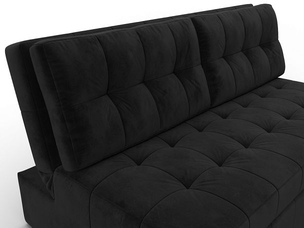 Диван прямой Лига-107 (160) Велюр черный - Вид 4