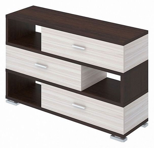 Тумба комбинированная Домино СБ-40/3 Венге/Карамель - Вид 1