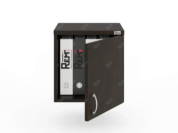 UNITY РАЗ-04 ВЕНГЕ Антресоль закрытая узкая низкая 370х380х380 - Вид 1