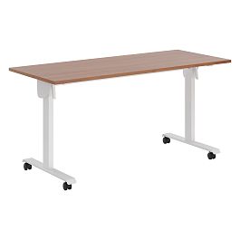 Стол складной CST 1565 Орех Французский/Белый 1550х650х750 IMAGO MOBILE LITE - Фото предпросмотра