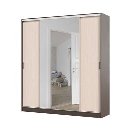 Альянс 2,0 шкаф-купе (2000*2200*610 мм) венге/белфорт - Фото предпросмотра