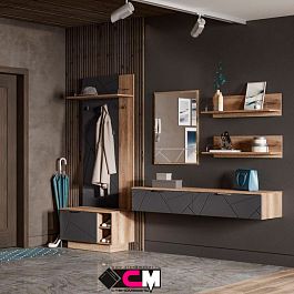 Даллас З-01 Зеркало (0,800х0,600х0,20) дуб каньон - Фото предпросмотра