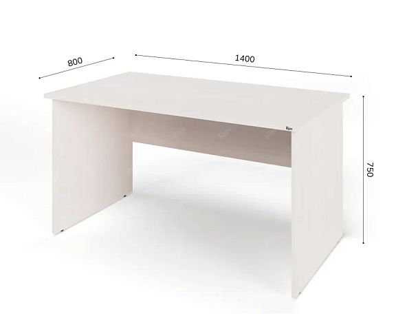 ЛАЙТ / LIGHT RLG003-14x8 Прямоугольный стол 140x80x75 Дуб Молочный - Вид 2