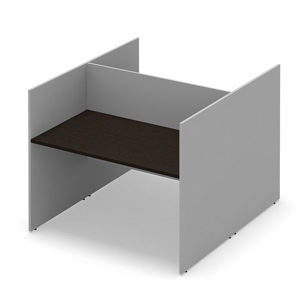 Стол офисный рабочий "Система-M"  ПК-ССМ-СТ2С140Х160ВЭР/Д-В2-939 дуб ферраре - Вид 1