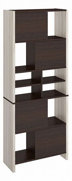 Стеллаж комбинированный Домино Lite СТЛ-ЗВХ КВ Венге/Карамель - Вид 1