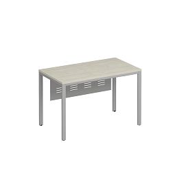 Стол письменный на металлокаркасе МП2 с металлическим экраном Комфорт МП2 К.С2 171 ДШ дуб шамони / серый - Фото предпросмотра