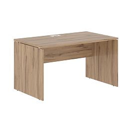 Стол прямой EDST 1380 Дуб Денвер светлый/Белый 1360х800х750 EDIS - Фото предпросмотра