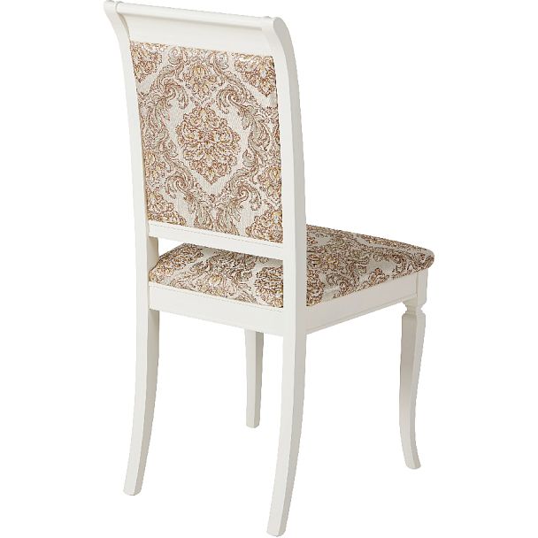 Комплект деревянных стульев с мягким сиденьем Бармс Слоновая кость/Бежевый жаккард, 4 шт. - Вид 4
