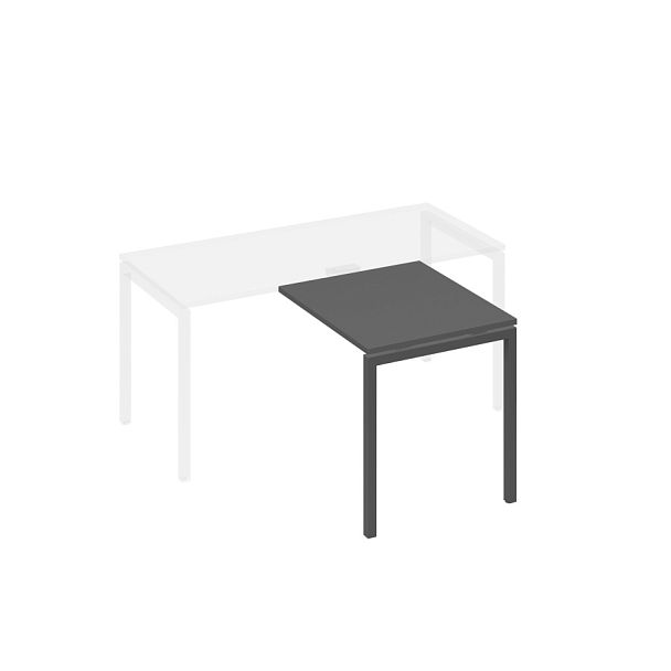 Брифинг-приставка на металлокаркасе DUE A4 А4 Б2 073 БП антрацит премиум / металлокаркас антрацит - Вид 1