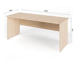 UNITY PС8-18 ДУБ СОНОМА Офисный стол прямоугольный Прямой 1800х800х750 - Фото предпросмотра