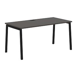 Стол прямой ELST 1580 Мокко/Черный 1560х800х750 EDIS - Фото предпросмотра