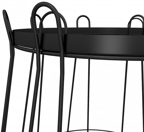 Столик кофейный Sheffilton SHT-CT6 черный муар - Вид 4