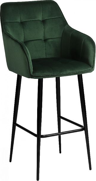 Комплект барных поворотных кресел Мони К, Confetti deep forest/черный, 2 шт. - Вид 4