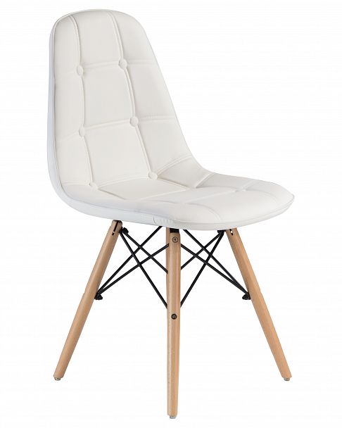 Стул обеденный DOBRIN BENNET (ножки светлый бук, белый) - Вид 2