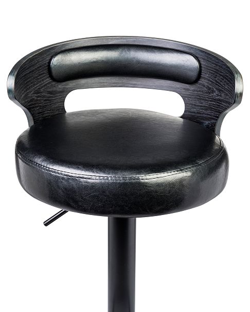 Стул барный DOBRIN FRED BLACK (чёрное дерево, чёрный) - Вид 7