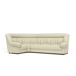 Диван угловой 1У3 Эдельвейс Ed/1y3 экокожа светло-бежевая CN1112 - Фото предпросмотра