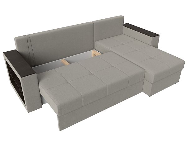 Диван угловой Дубай Лайт правый угол Рогожка бежевый - Вид 7