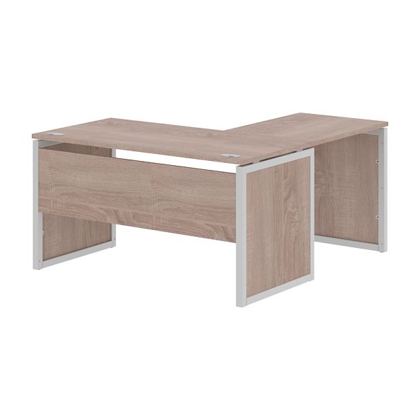 Стол угловой XQPCT 1415 Дуб Сонома/Алюминий 1400х1500х750 XTEN-QP - Вид 1