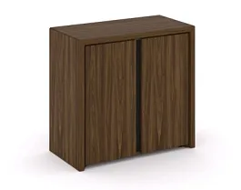 CORNER COR.ST-3.1 Шкаф низкий широкий (2 низких фасада ЛДСП) Corner кабинет руководителя  графит - Фото предпросмотра