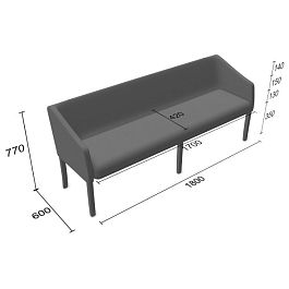 (spa-d3) Диван Спарс тройной - Фото предпросмотра