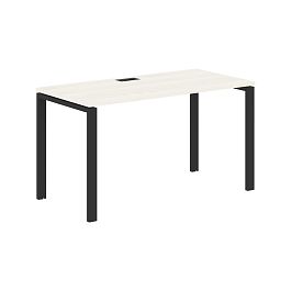 Стол прямой EUST 1367 Ясень Траун/Черный 1360х670х750 EDIS - Фото предпросмотра