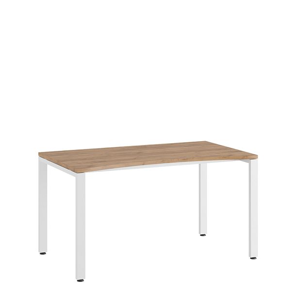 Стол линза Tess 140x80x75 дуб крафт золотой - Вид 1