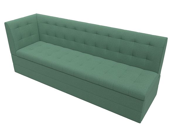 Диван кухонный Бриз с углом слева Рогожка зеленый - Вид 5