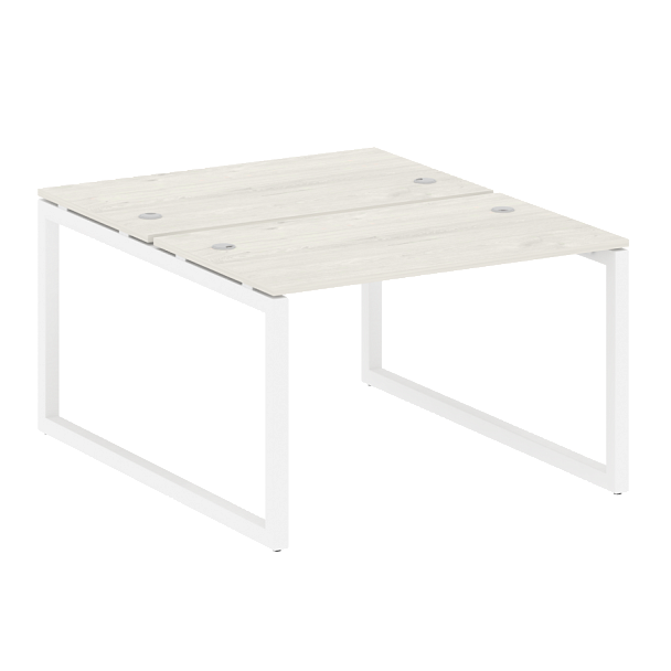 Metal System Quattro Р. ст. на О-образном м/к 50БО.РАС-СП-2.2 Дуб наварра/Белый металл 1200*1475*750 - Вид 1