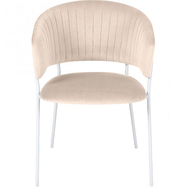 Комплект кухонных стульев Даксон кремовый велюр/белый, 3 шт. - Вид 2