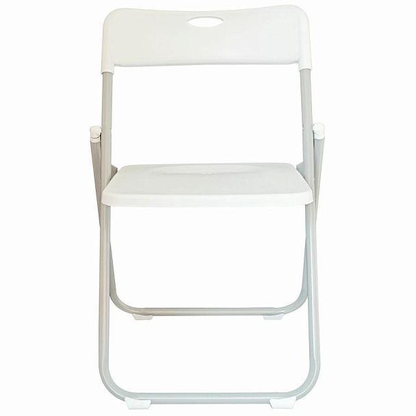 Стул складной BRABIX "Golf Lite CF-017", серебристый каркас, пластик, белый, 532896 - Вид 3