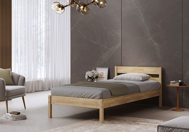 Кровать деревянная Мечта 900*2000, береза, цвет натуральный - Вид 4