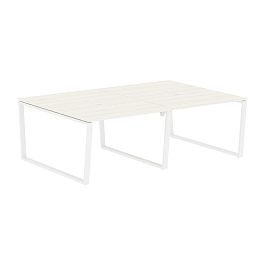 Стол 4-х местный EVWST 2316 Ясень Траун/Белый 2326х1606х750 EDIS - Фото предпросмотра