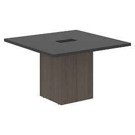 Стол центральный VCCT 1212 Яшма черный/Дуб Сильвер 1200х1200х750 VELION - Фото предпросмотра