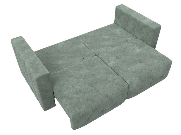 Диван прямой Лига-052 НПБ Велюр зеленый - Вид 9