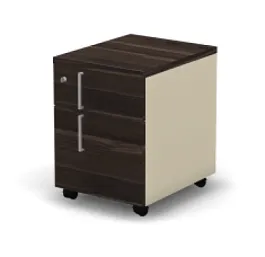 RAC021-40x50 ACCORD Тумба, 1 ящик+1 файлбокс, левая 408х500х557 Дуб Термо/Кашемир - Фото предпросмотра