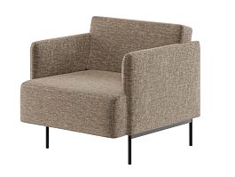 Stenly Диван одноместный STN-1 Сан 03/Металл Черный 800*840*760 - Фото предпросмотра