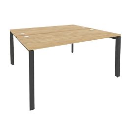 Onix Рабочая станция на П-образном м/к O.MP-D.RS-2.4.7 Тиквуд светлый/Антрацит металл 1580*1475*750 - Фото предпросмотра