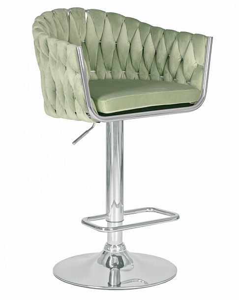Стул барный DOBRIN MARCEL (пудрово-мятный велюр (MJ9-87)) - Вид 1