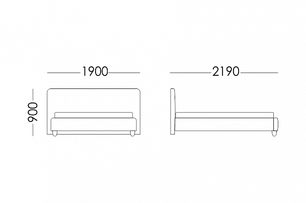 Кровать "Норвегия" бежевая - Вид 3