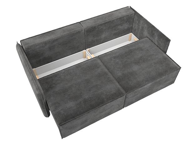 Диван прямой Либерти Велюр серый - Вид 8