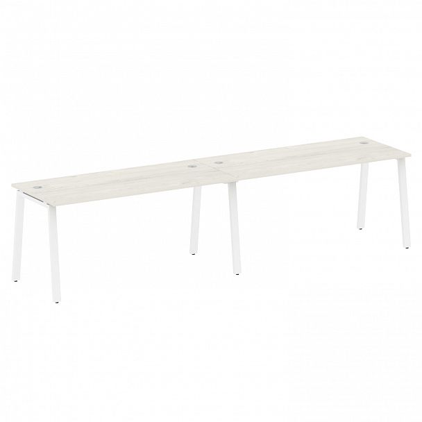 Рабочая станция "Metal System" БА.СМ-2.4 дуб наварра/белый - Вид 1