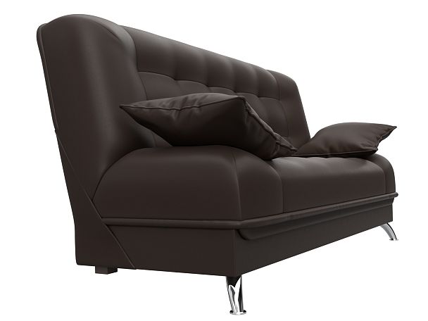 Диван Книжка Анна (полностью экокожа коричневая) - Вид 3