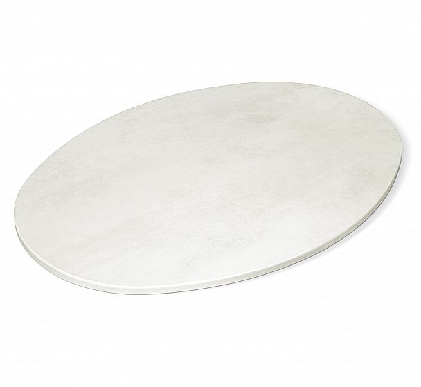 Столешница Sheffilton SHT-ТT 120-80 МДФ овальная бетон крем - Вид 1