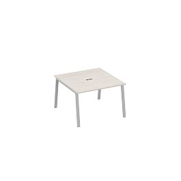 Стол 120 в переговорную металлокаркас TRE A4 А4 Б3 131 БП дуб / металлокаркас серый - Фото предпросмотра