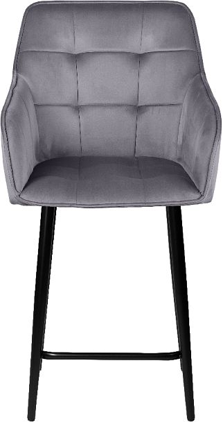 Комплект полубарных поворотных кресел Мони К, темно-серый H-15/черный, 3 шт. - Вид 3