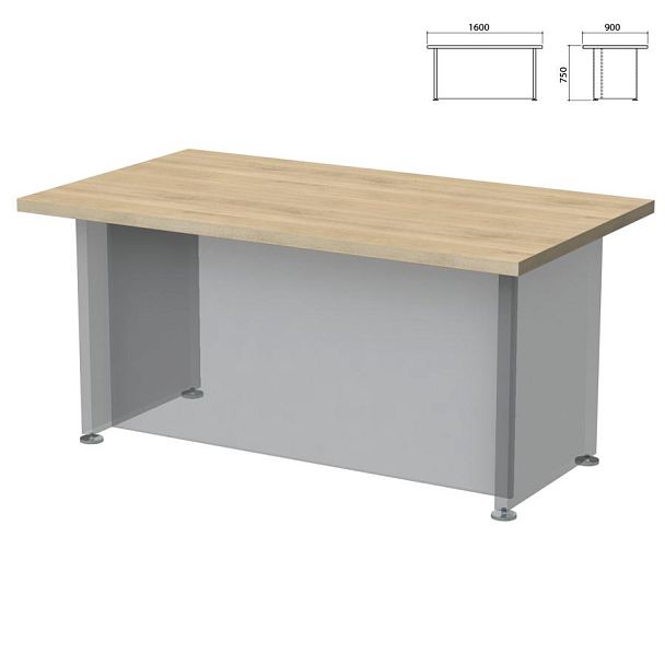 Столешница стола письменного "Приоритет" (1600х900х750 мм), кронберг, К-901, К-901 кронберг - Вид 2